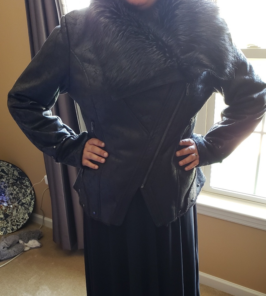 Faux fur coat